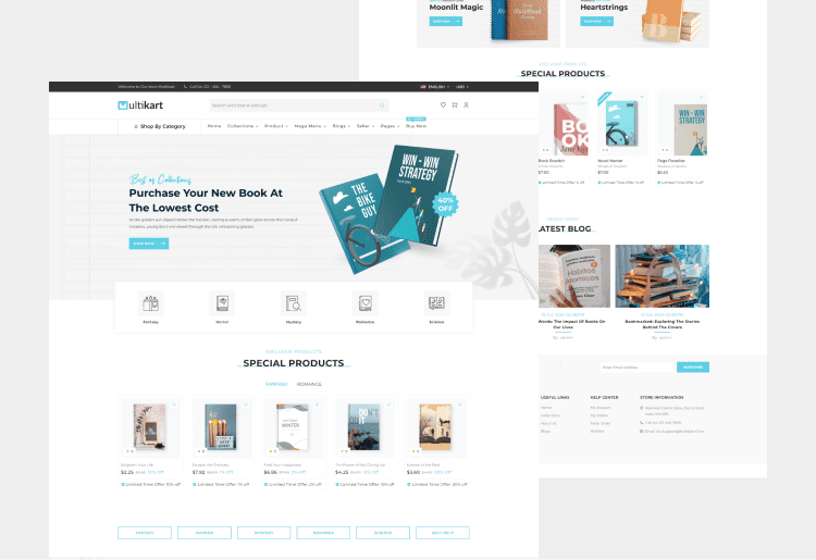 Books storefront template preview